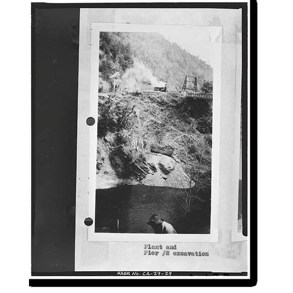 Historic Print, South Fork Trinity River Bridge, State Highway 299 spanning South Fork Trinity Rive, Salyer vicinity, Trinity County, CA - 29, 18" x 24"