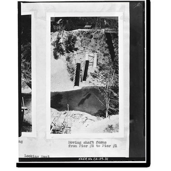 Historic Print, South Fork Trinity River Bridge, State Highway 299 spanning South Fork Trinity Rive, Salyer vicinity, Trinity County, CA - 31, 18" x 24"