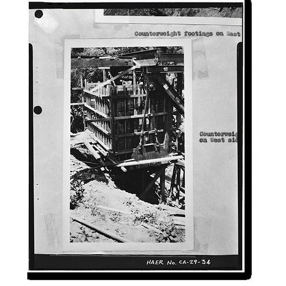 Historic Print, South Fork Trinity River Bridge, State Highway 299 spanning South Fork Trinity Rive, Salyer vicinity, Trinity County, CA - 34, 16" x 20"