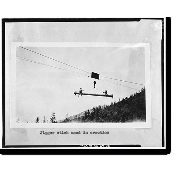 Historic Print, South Fork Trinity River Bridge, State Highway 299 spanning South Fork Trinity Rive, Salyer vicinity, Trinity County, CA - 35, 18" x 24"
