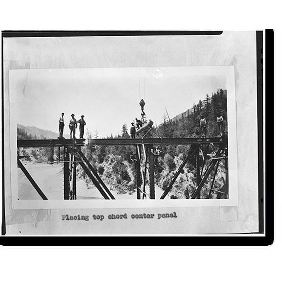 Historic Print, South Fork Trinity River Bridge, State Highway 299 spanning South Fork Trinity Rive, Salyer vicinity, Trinity County, CA - 42, 18" x 24"