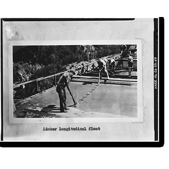 Historic Print, South Fork Trinity River Bridge, State Highway 299 spanning South Fork Trinity Rive, Salyer vicinity, Trinity County, CA - 49, 16" x 20"