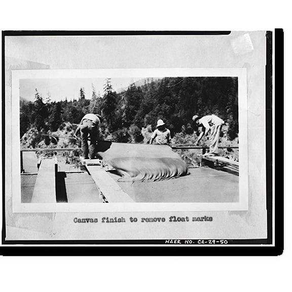 Historic Print, South Fork Trinity River Bridge, State Highway 299 spanning South Fork Trinity Rive, Salyer vicinity, Trinity County, CA - 50, 18" x 24"