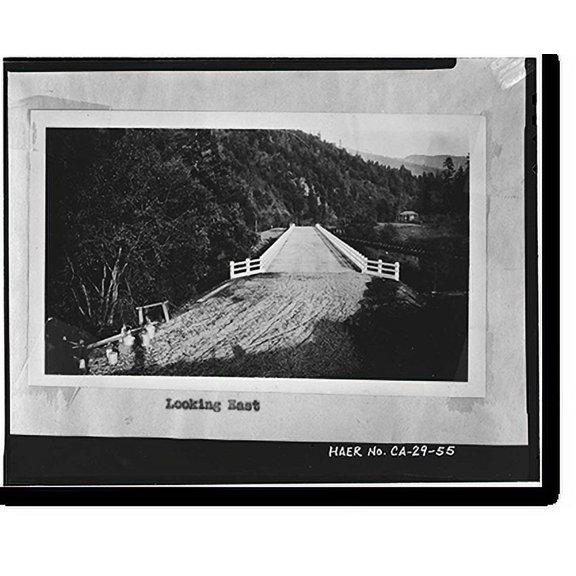 Historic Print, South Fork Trinity River Bridge, State Highway 299 spanning South Fork Trinity Rive, Salyer vicinity, Trinity County, CA - 55, 16" x 20"