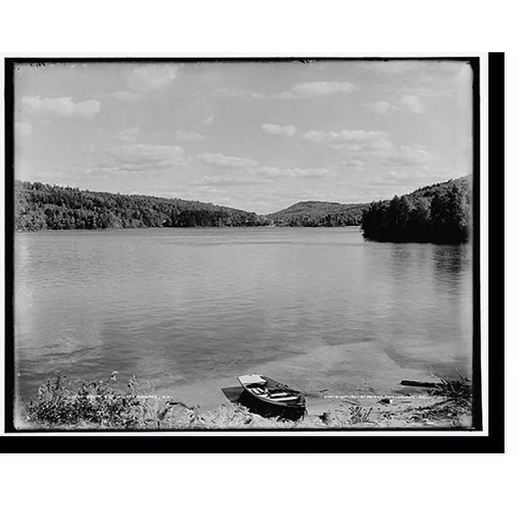 Historic Print, South end of Lake Sunapee, N.H., 16" x 20"