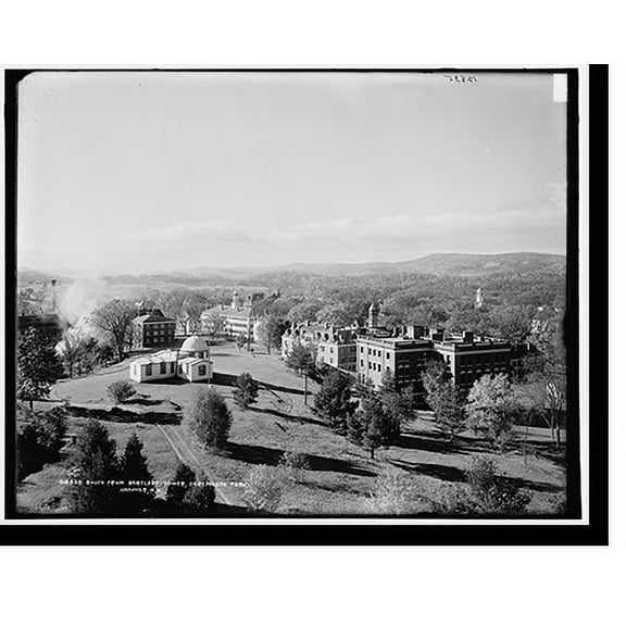 Historic Print, South from Bartlett Tower, Dartmouth Park, Hanover, N.H., 18" x 24"