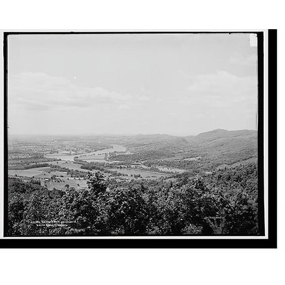 Historic Print, South from Mt. Holyoke College, South Hadley, Mass., 18" x 24"