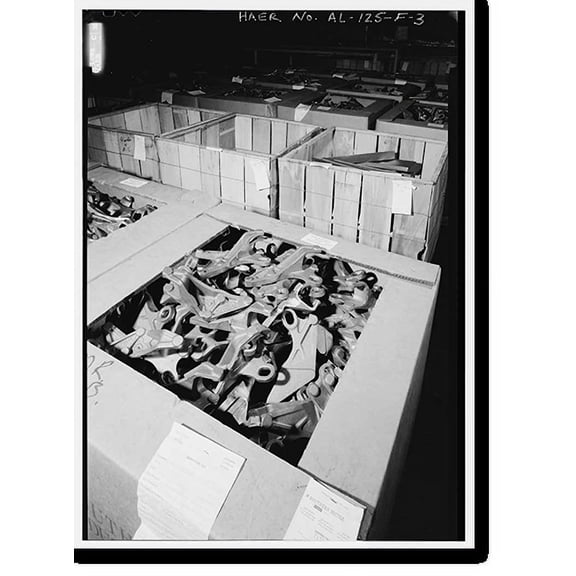 Historic Print, Southern Ductile Casting Company, Grinding & Shipping, 2217 Carolina Avenue, Bessemer, Jefferson County, AL - 3, 16" x 20"