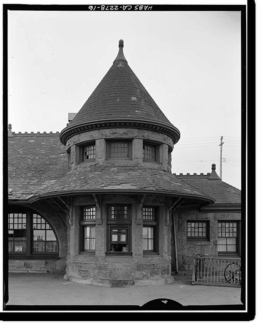 Historic Print, Southern Pacific Depot, 559 El Camino Real, San Carlos