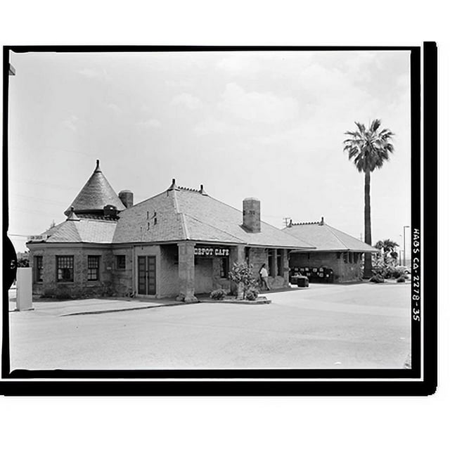 Historic Print, Southern Pacific Depot, 559 El Camino Real, San Carlos