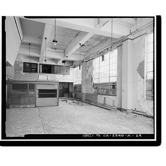 Historic Print, Southern Pacific Railroad Depot, Railroad Terminal Post Office & Express Building, Fifth & I Streets, Sacramento, Sacramento County, CA - 28, 18" x 24"