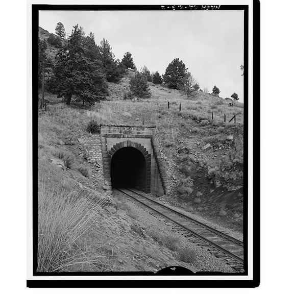 Historic Print, Southern Pacific Railroad Natron Cutoff, Tunnel No. 17, Milepost 408, Dorris, Siskiyou County, CA - 2, 16" x 20"