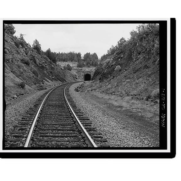 Historic Print, Southern Pacific Railroad Natron Cutoff, Tunnel No. 18, Milepost 410, Dorris vicinity, Siskiyou County, CA, 16" x 20"