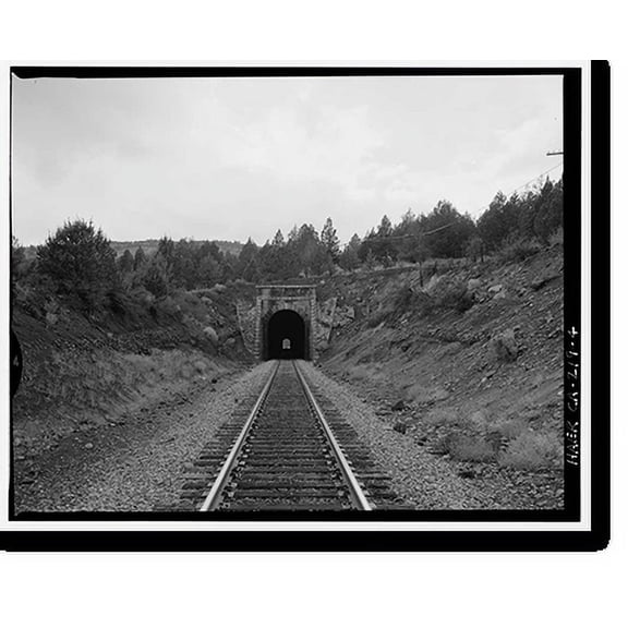 Historic Print, Southern Pacific Railroad Natron Cutoff, Tunnel No. 18, Milepost 410, Dorris vicinity, Siskiyou County, CA - 4, 16" x 20"