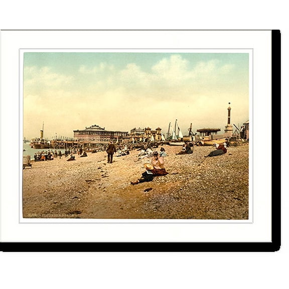 Historic Print, Southsea beach England - 2, 16" x 20"
