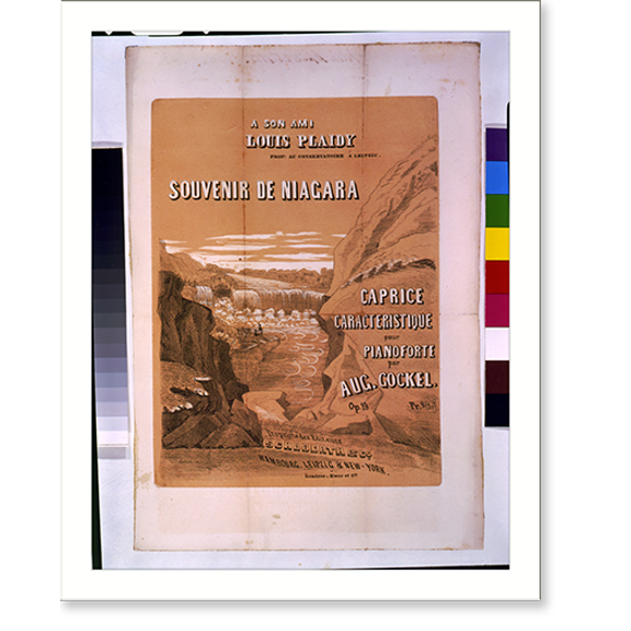 Historic Print, Souvenir de Niagara; Caprice caracteristique pour pianoforte par Aug. Gockel, Op. 19.Tucksch, sc. - 2, 16" x 20"