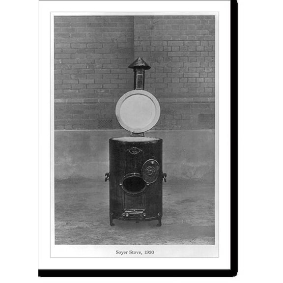 Historic Print, Soyer [Alexis Benoît Soyer] stove, 1930, 16" x 20"
