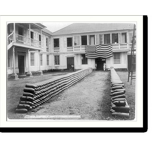 Historic Print, Spanish shells, Cavite arsenal, 18" x 24"