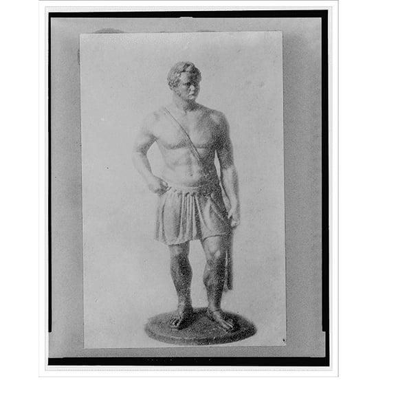 Historic Print, Spartacus, one of Vinnie Ream's earliest student efforts, 16" x 20"