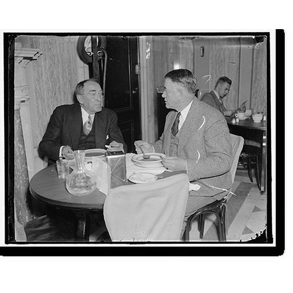 Historic Print, Speaker of the house. Washington, D.C., Nov. 15. Speaker of the House William B. Bankhead enjoys a bite of lunch in the House restaurant following the opening of the spe...18" x 24"