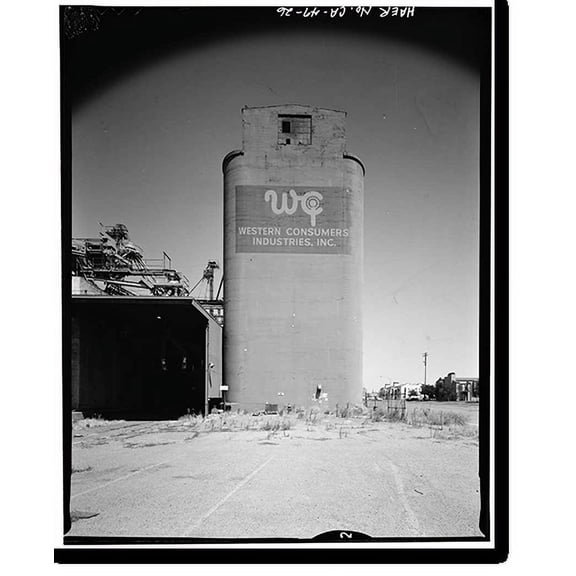 Historic Print, Sperry Corn Elevator Complex, Weber Avenue (North side), West of Edison Street, Stockton, San Joaquin County, CA - 26, 18" x 24"