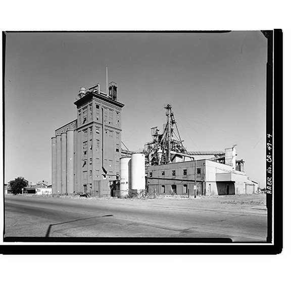 Historic Print, Sperry Corn Elevator Complex, Weber Avenue (North side), West of Edison Street, Stockton, San Joaquin County, CA - 4, 18" x 24"