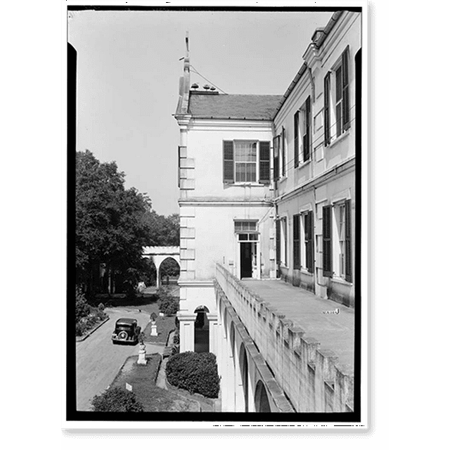 Historic Print, Spring Hill College, Main Building, Old Shell Road