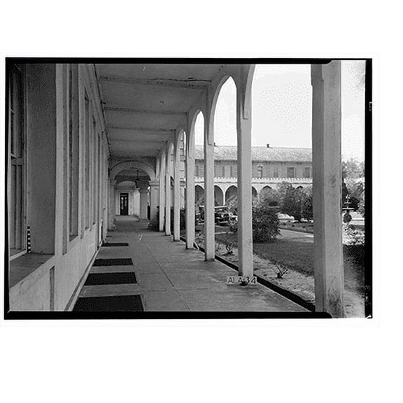 Historic Print, Spring Hill College, Main Building, Old Shell Road, Spring Hill, Mobile County, AL - 16, 16" x 20"