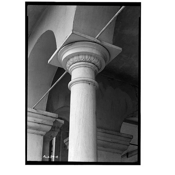 Historic Print, Spring Hill College, Main Building, Old Shell Road, Spring Hill, Mobile County, AL - 21, 16" x 20"