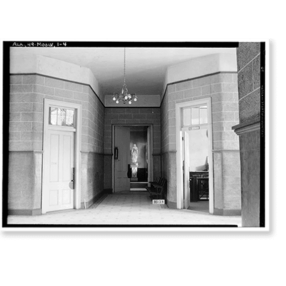 Historic Print, Spring Hill College, Main Building, Old Shell Road, Spring Hill, Mobile County, AL - 29, 16" x 20"