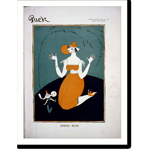 Historic Print, Spring buds, 16" x 20"