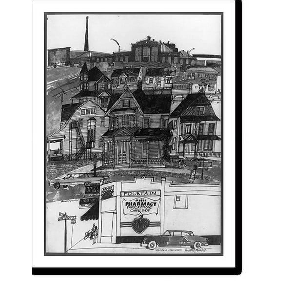 Historic Print, Springfield, Massachusetts, 16" x 20"