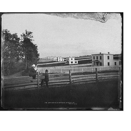 Historic Print, Springfield cottages, Sykesville - 2, 16" x 20"