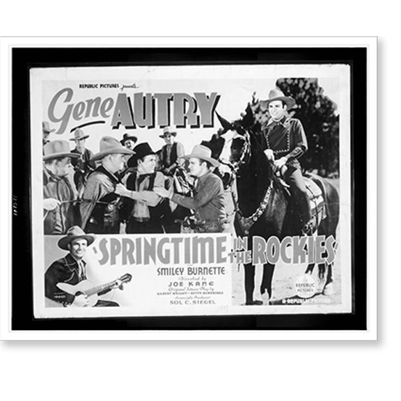 Historic Print, Springtime in the Rockies, 16" x 20"