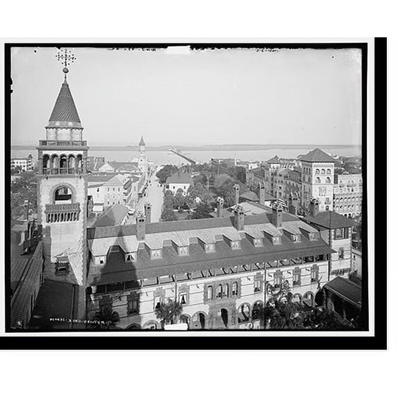 Historic Print, St. Augustine from the Ponce de Leon - 2, 16" x 20"