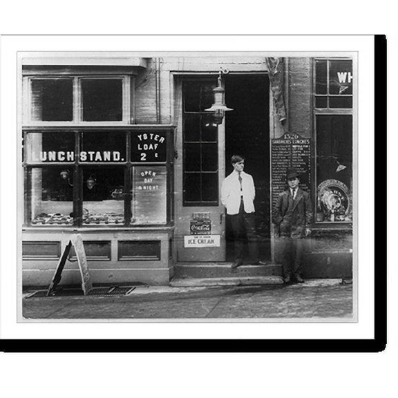 Historic Print, St. Louis, Mo. - Lunch Stand, 18" x 24"