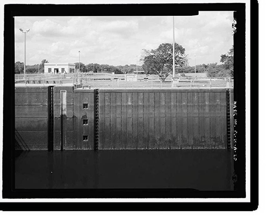 Historic Print, St. Lucie Canal, St. Lucie Lock No. 1, St. Lucie, Cross