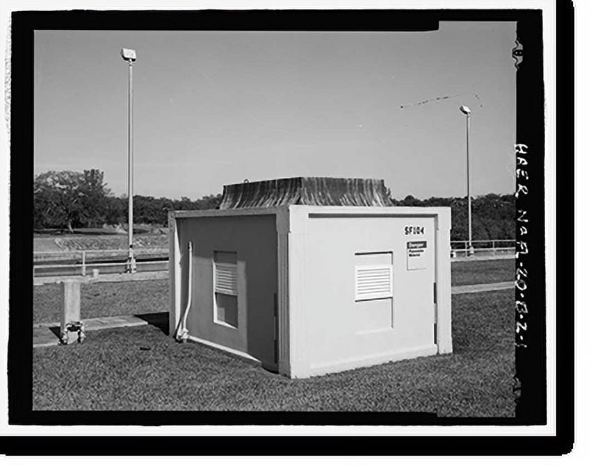 Historic Print, St. Lucie Canal, Lock No. 2, Control House, St. Lucie