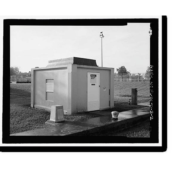 Historic Print, St. Lucie Canal, Lock No. 2, Control House, St. Lucie, Cross State Canal, Okeechobee Intracoas, Stuart vicinity, Martin County, FL - 2, 16" x 20"