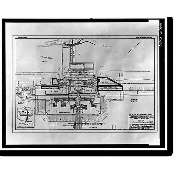 Historic Print, St. Lucie Canal, St. Lucie, Cross State Canal, Okeechobee Intracoas, Stuart vicinity, Martin County, FL - 3, 16" x 20"