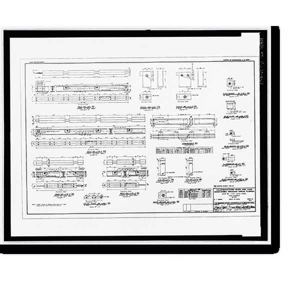 Historic Print, St. Lucie Canal, St. Lucie Lock No. 1, St. Lucie, Cross State Canal, Okeechobee Intracoas, Stuart vicinity, Martin County, FL - 7, 16" x 20"