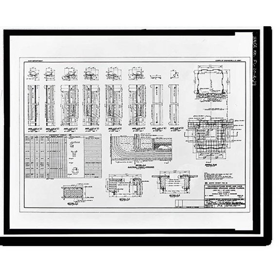 Historic Print, St. Lucie Canal, St. Lucie Lock No. 1, St. Lucie, Cross State Canal, Okeechobee Intracoas, Stuart vicinity, Martin County, FL - 9, 16" x 20"