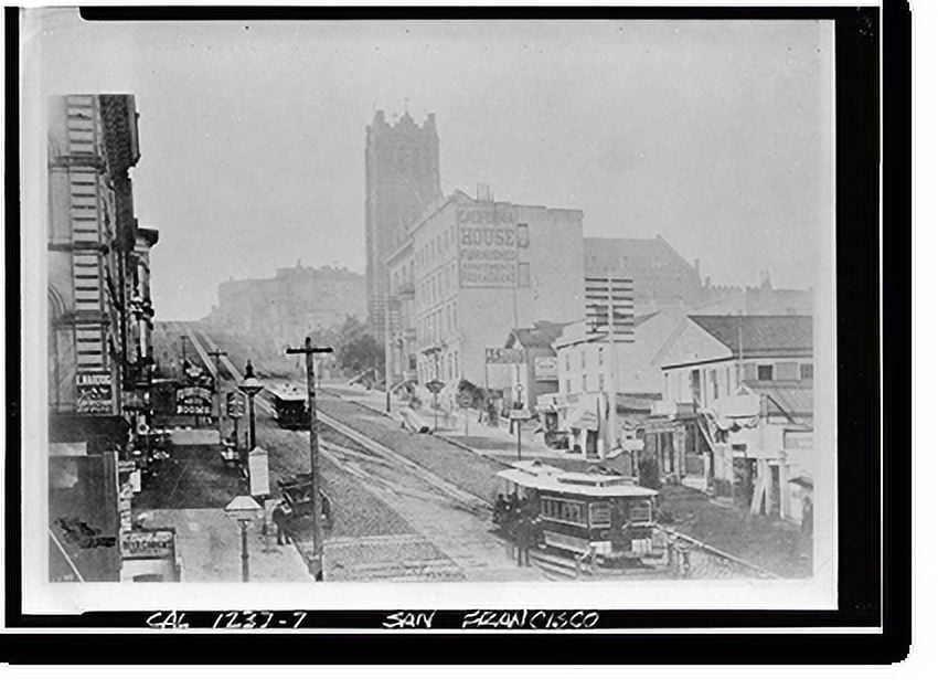 Historic Print, St. Mary's Church, 660 California Street, San Francisco