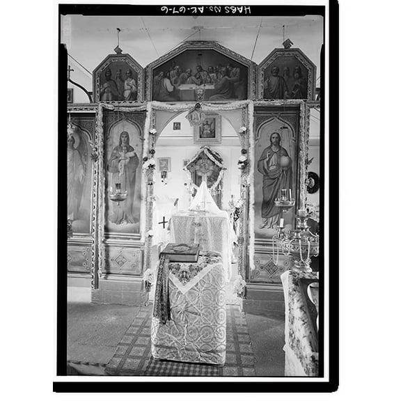 Historic Print, St. Michael the Archangel Russian Orthodox Church, Marshall, Wade Hampton Census Area, AK - 6, 18" x 24"