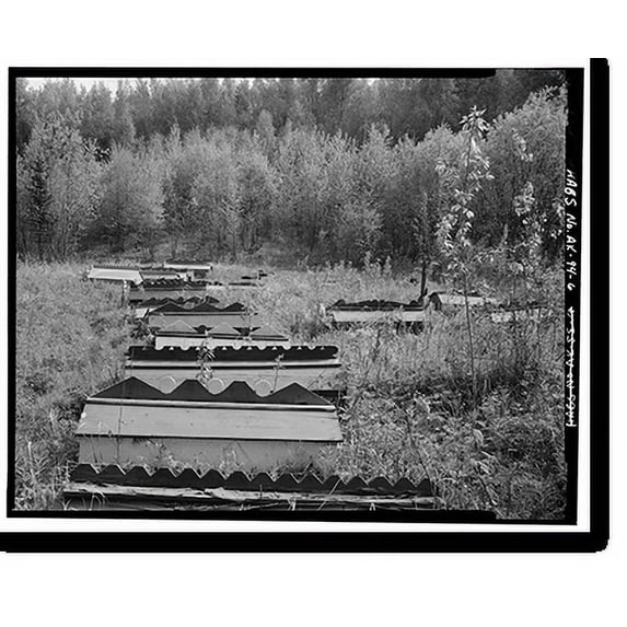 Historic Print, St. Nicholas Russian Orthodox Churches, Eklutna, Anchorage, AK - 6, 16" x 20"