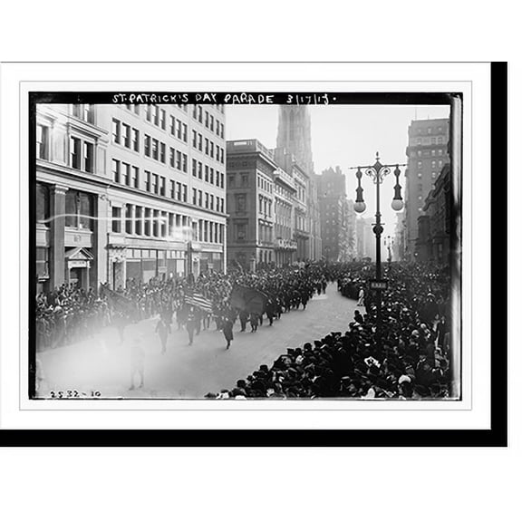 Historic Print, St. Patrick's Day Parade, 16" x 20"