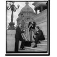 thumbnail image 1 of Historic Print, St. Patrick's Day spirit at Capitol. Washington, D.C., March 17. Sons of the auld sod in Congress, assisted by Benny Goodman, swing band leader, celebrated St. Patrick's…16" x 20", 1 of 3