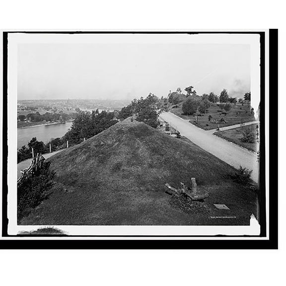 Historic Print, St. Paul, Minn. from the Indian mounds, 18" x 24"
