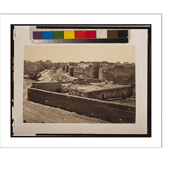Historic Print, St. Paul's Wall, Damascus.Frith., 18" x 24"