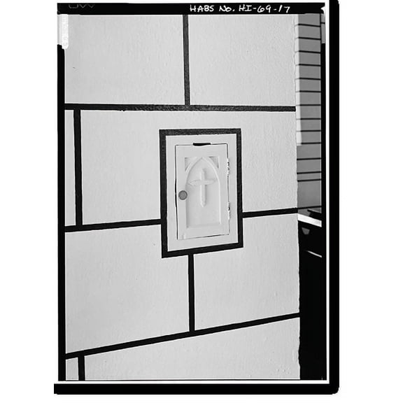 Historic Print, St. Philomena Roman Catholic Church, Moloka'i Island, Kalaupapa vicinity, Kalawao County, HI - 17, 16" x 20"